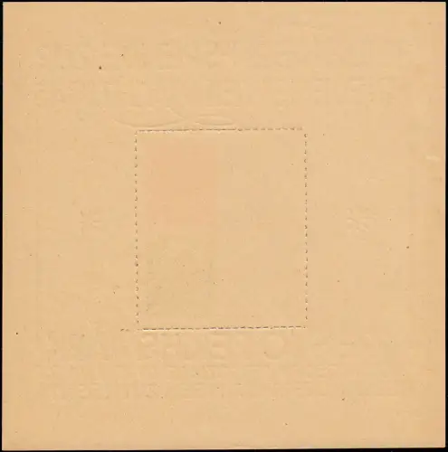 Block 2t Weihnachten, Papier t Type II, Originalmaße, ungestempelt *