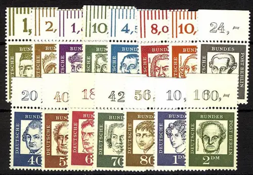 199-213 Bedeutende Deutsche, Oberrand-Satz **