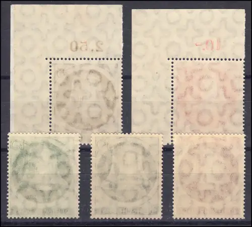 75-79 Glocke/Klöppel links Satz postfrisch, Befund Schlegel BPP einwandfrei