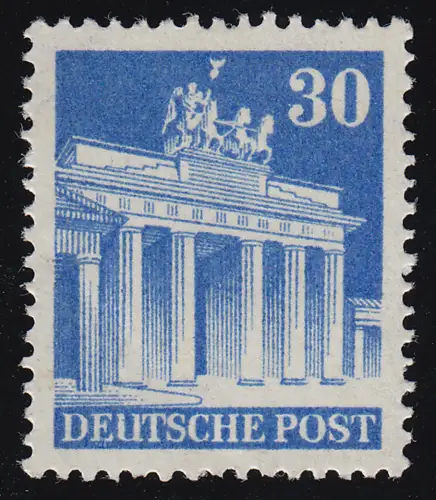 Bizone 89 WA Bauten 30 Pf., blau, eng **