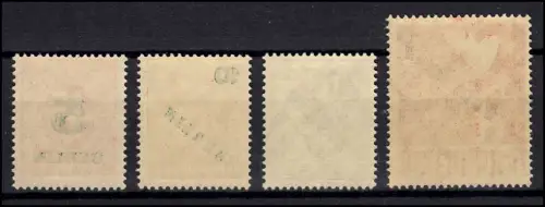 64-67 Grünaufdruck, komplett, Satz postfrisch **