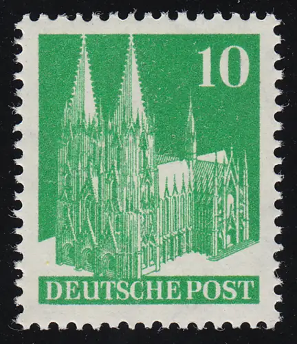 Bizone 80V WA Bauten 10 Pf., grün, eng **