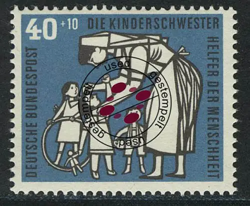 246 Kinderpflege 40+10 Pf Kinderschwester, gestempelt O