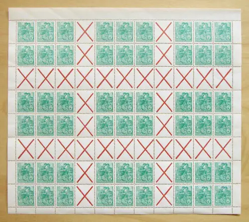 MHB 8 - Fünfjahrplan, Markenheftchenbogen ** (Fleck im Rand)