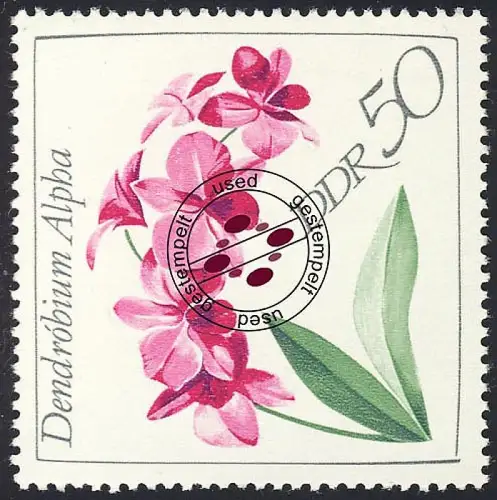 1425 Orchideen 50 Pf, gestempelt O