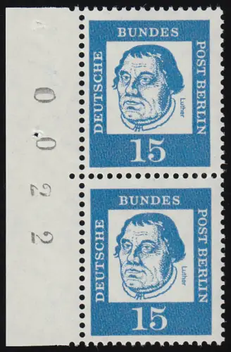 203 Bed. Deutsche 15 Pf Randziffern ** postfrisch
