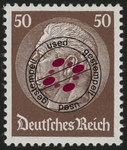 473 Hindenburg-Medaillon 50 Pf O