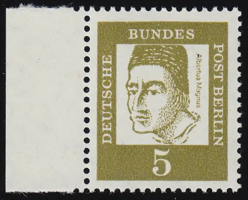 199 Bed. Deutsche 5 Pf Seitenrand li. ** postfrisch