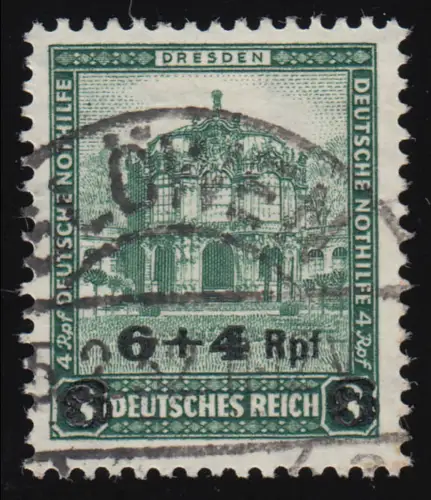 463 Deutsche Nothilfe Bauwerke 6+4 Rpf auf 8+4 Pf O