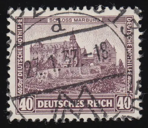 478 Nothilfe Burgen und Schlösser 40+40 Rpf O