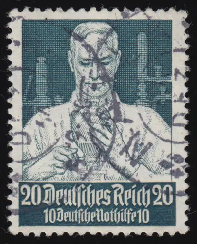 562 Nothlife Berufsstände Forscher 20 Pf, gestempelt O