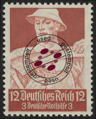 561 Nothilfe Berufsstände Bauer 12 Pf, gestempelt O