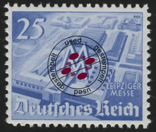 742 Leipziger Frühjahrsmesse 25 Pf, gestempelt O