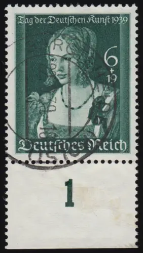 700 Deutsche Kunst 1939 - Marke O gestempelt
