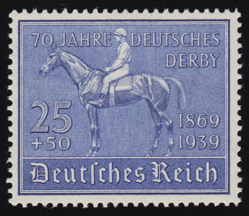 698 Deutsches Derby 1939 - Marke postfrisch **