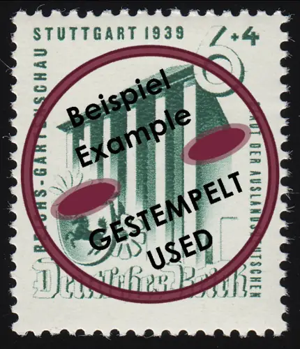 692 Gartenschau Stuttgart 6+4 Pf O gestempelt