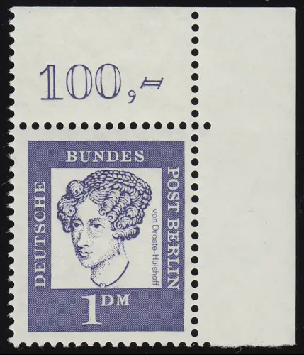 212 Bed. Deutsche 1 DM Ecke or ** postfrisch