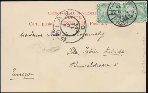 Ansichtskarte Assuan Elephantine Island Nilkreuzfahrt Challal - Louxor nach Pola