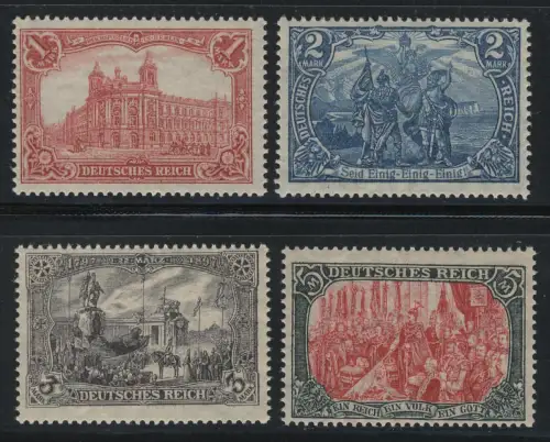 94-97BII Kaiserreich Markwerte, Kriegsdruck, Satz postfrisch **