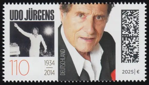 3927 Udo Jürgens, Sänger und Komponist, postfrisch **