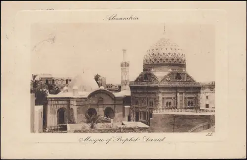 Ansichtskarte Alexandria Moschee des Propheten Daniel 28.11.1903