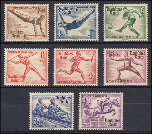 609-616 Olympische Sommerspiele - kpl. Satz postfrisch **, Höchstwerte gpr. BPP