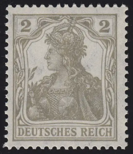 102 x Germania 2 Pf mit Friedensgummi (reinweiß, matt), postfrisch ** geprüft
