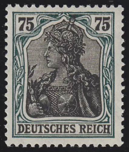 104a Germania 75 Pf, postfrisch ** geprüft