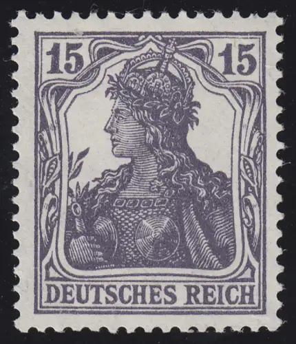 101a Germania 15 Pf violett, postfrisch **