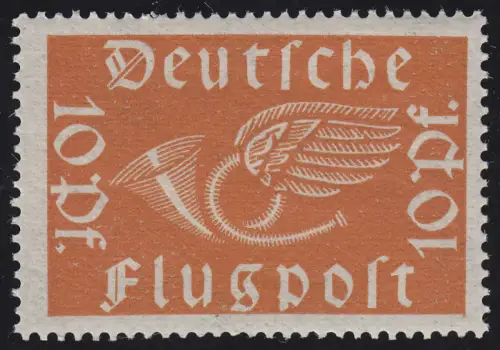 111a Flugpostmarke 10 Pf Posthorn **