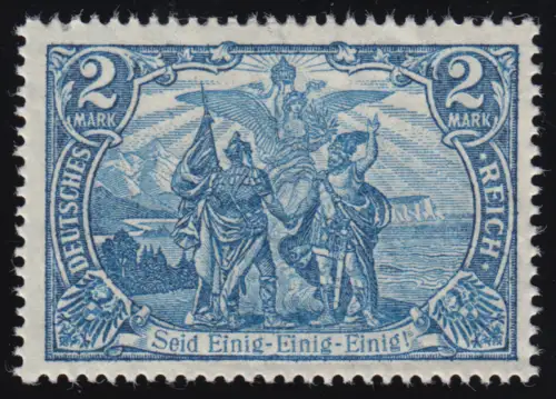 95 BIIa Kaiserreich 2 Mark, Kriegsdruck, postfrisch **