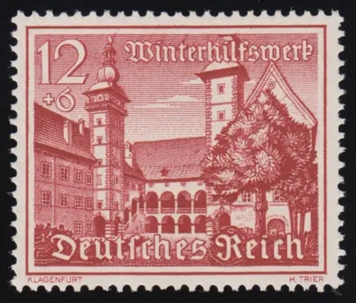 735x Winterhilfswerk Bauwerke 12 Pf, postfrisch **