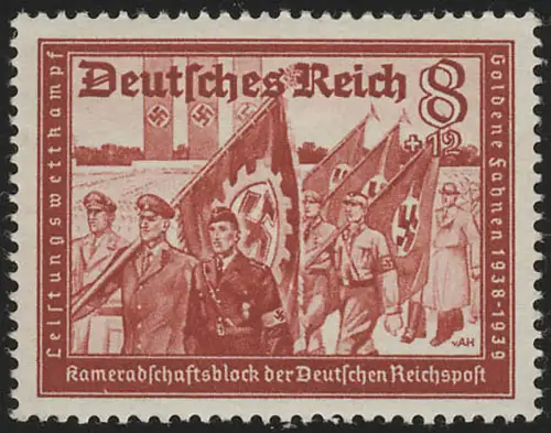 774 Kameradschaftsblock 8+12 Pf, postfrisch **