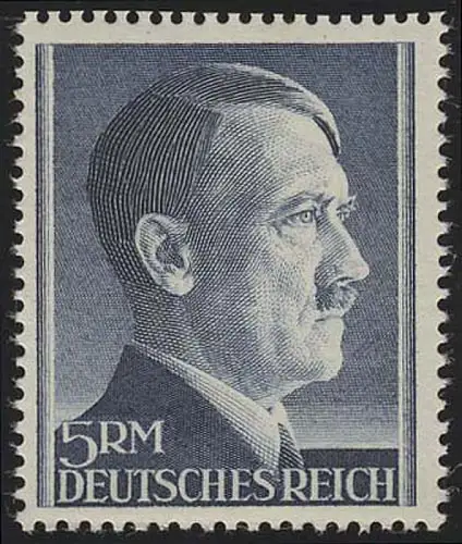 802B Hitler 5 Reichsmark ENG gezähnt, postfrisch **