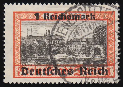 728 Danzig mit Aufdruck 1 RM, gestempelt O