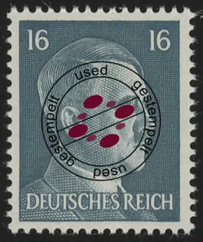 790 Hitler 16 Pf, gestempelt O