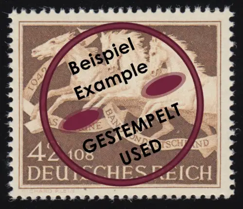 815 Das Braune Band 1942 - Marke gestempelt O