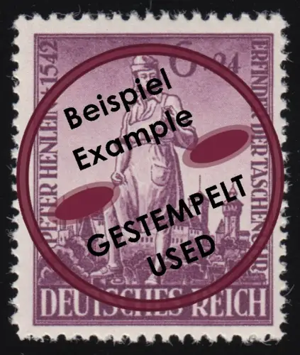 819 Peter Henlein 1942, gestempelt O