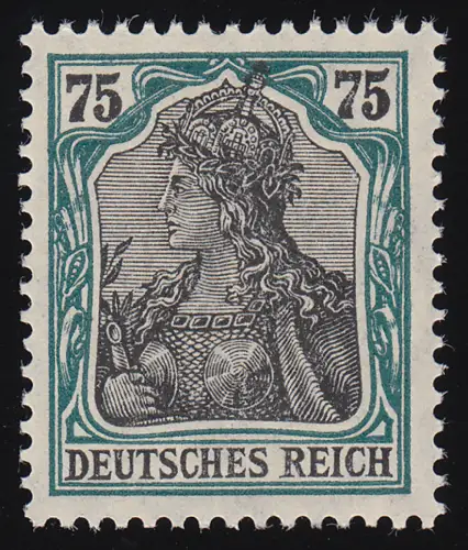 104b Germania 75 Pf, postfrisch ** geprüft