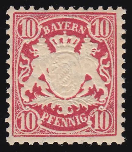Bayern 49 a - Wappen 10 Pfennig, sauber postfrisch **
