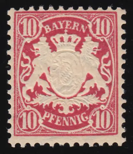Bayern 49a Wappen 10 Pfennig, sauber postfrisch **