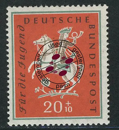 287 Jugend Volkslieder 20+10 Pf, gestempelt O