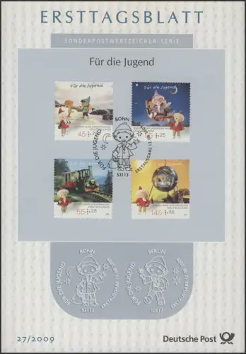 ETB 27/2009 Jugend, Sandmännchen, Strand, Eisenbahn Harz