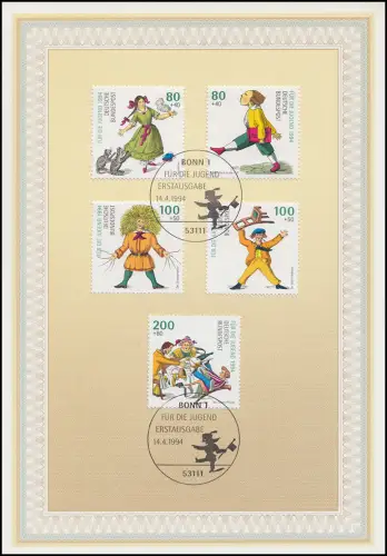 ETB 12/1994 Jugendmarken - Dr. Heinrich Hoffmann - Struwwelpeter und andere...