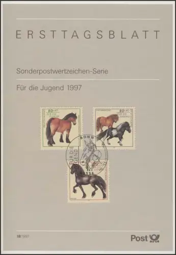 ETB 18+18a/1997 Jugend: Pferderassen, Friese, Haflinger