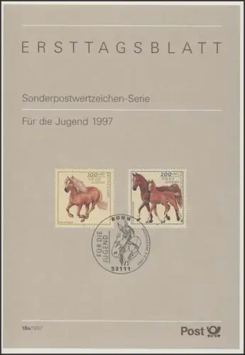 ETB 18+18a/1997 Jugend: Pferderassen, Friese, Haflinger
