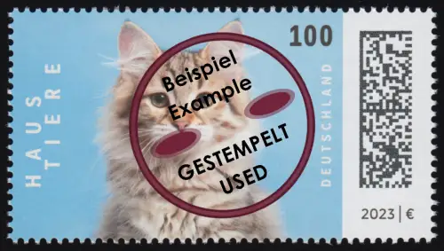 3748 Beliebte Haustiere: Katze, nassklebend, O