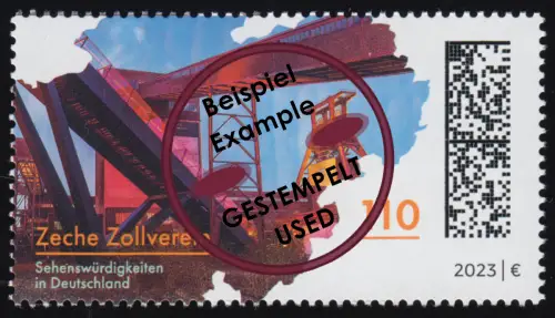 3739 Zeche Zollverein, gestempelt O