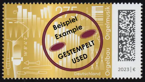 3737 Immaterielles Kulturgut: Orgelbau - Orgelmusik, gestempelt O