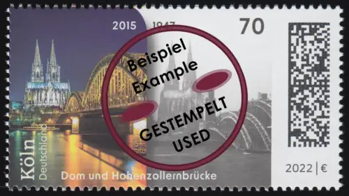 3721 Zeitreise Deutschland: Köln, gestempelt O